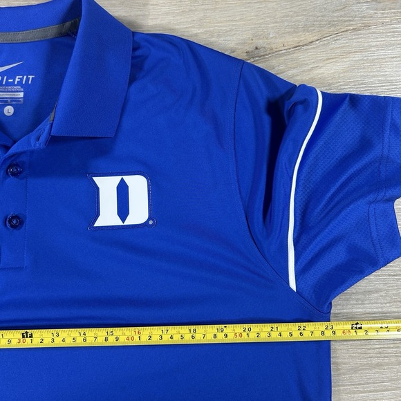 Nike Dri-Fit‎ Men's Large Duke Blue Devils Performance Golf Polo Shirt - Picture 10 of 12